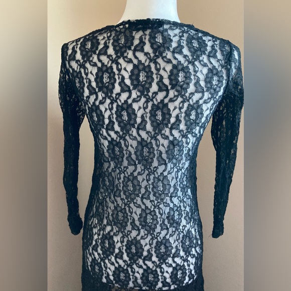 Sheer Lace Long Cardigan Duster - Picture 5 of 7